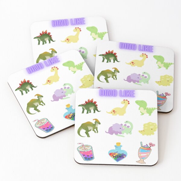 Item preview, Dino boba sticker pack designed and sold by Rajzone.