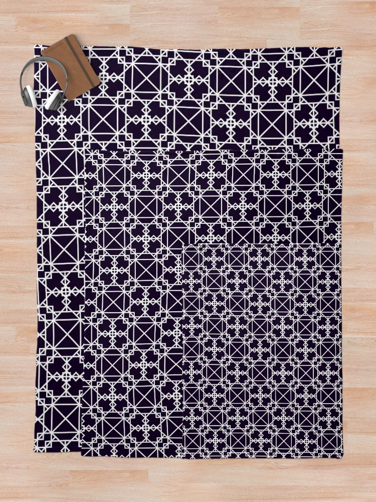 Thumbnail 5 of 6, Throw Blanket, Angular Geometric Pattern designed and sold by RADesigns21.