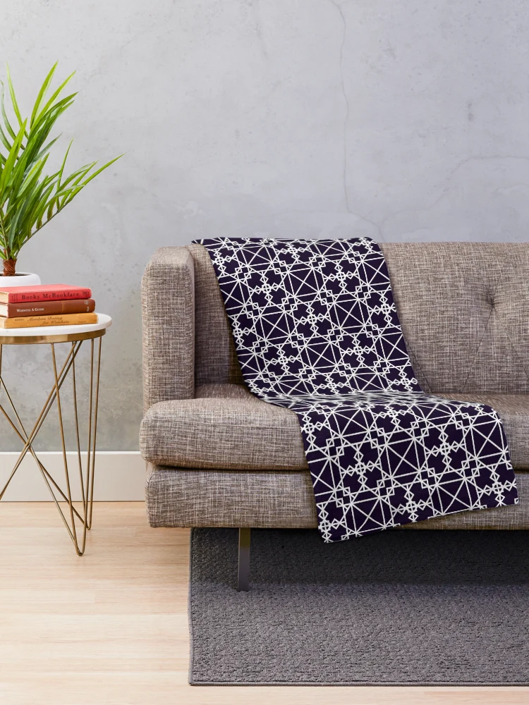 Thumbnail 2 of 6, Throw Blanket, Angular Geometric Pattern designed and sold by RADesigns21.
