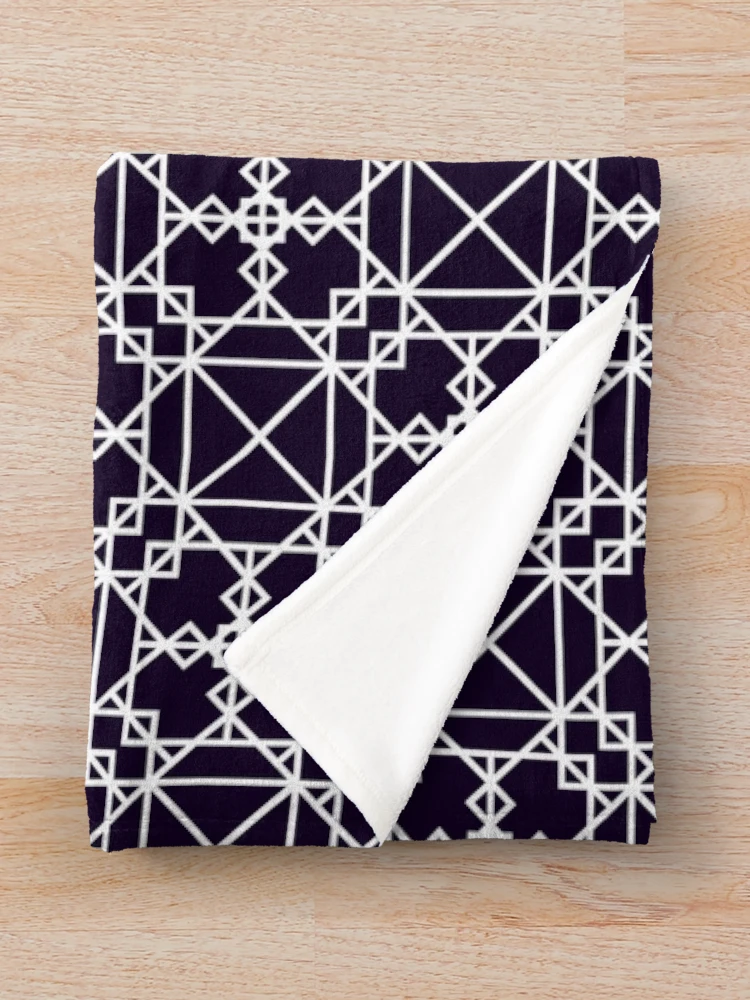 Thumbnail 3 of 6, Throw Blanket, Angular Geometric Pattern designed and sold by RADesigns21.