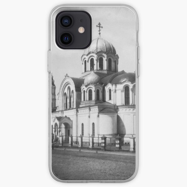 Ancient photo of the ancient orthodox church iPhone Soft Case