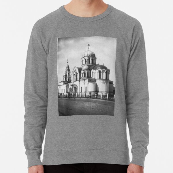 Ancient photo of the ancient orthodox church Lightweight Sweatshirt