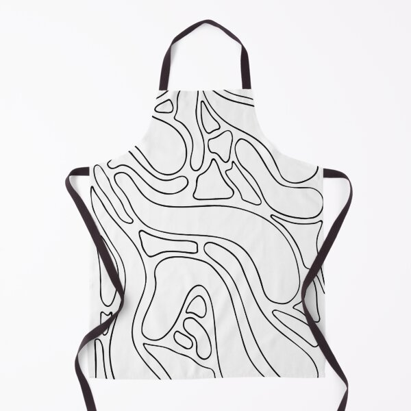 Item preview, Abstract Modern Line Art Camo Print Black designed and sold by Sarah Lopez.