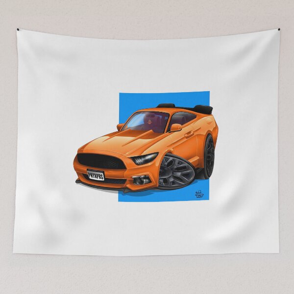 Item preview, Cartoon muscle car in orange.  This toon screams muscle, and it features a Lemtenna ball! designed and sold by artbylem.