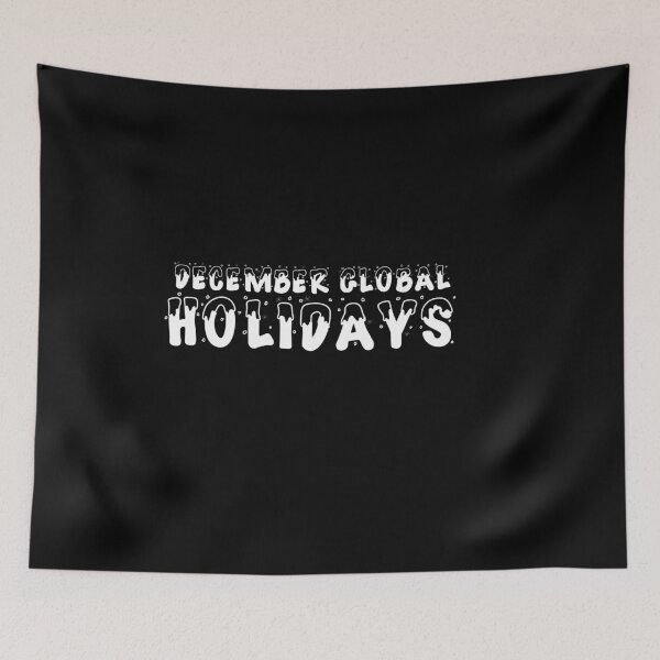 Item preview, December Global Holidays Black designed and sold by DamaliePierre.