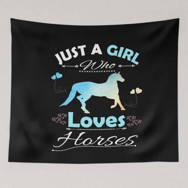 Item preview, Just A Girl Who Loves Horses designed and sold by PRINTED ..