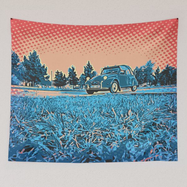 Item preview, Retro French Car, Pop Art Comic Sketch designed and sold by D-Spot Shop.