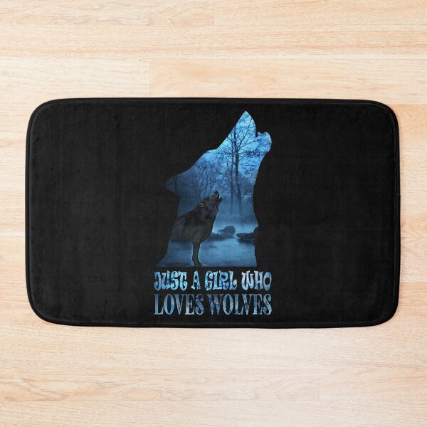 Item preview, Just A Girl Who Loves Wolves Essential Sticker designed and sold by Love2MakeArt.