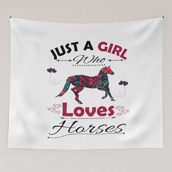 Item preview, Just A Girl Who Loves Horses designed and sold by PRINTED ..