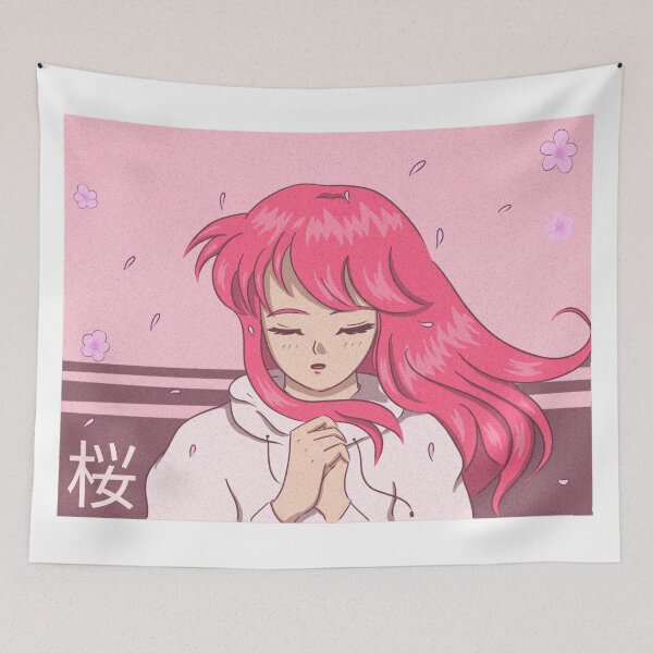 Artikelvorschau, Japanischer Anime Kirschbaum Pink entworfen und verkauft von TamGustam.