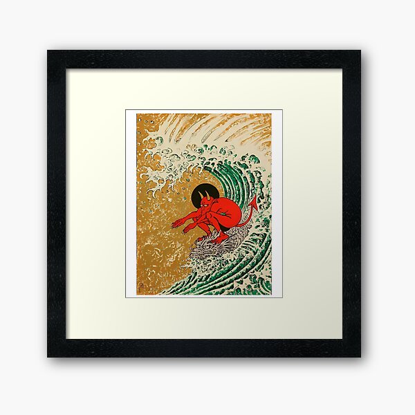 Item preview, Surfing Demon designed and sold by quackynaut.