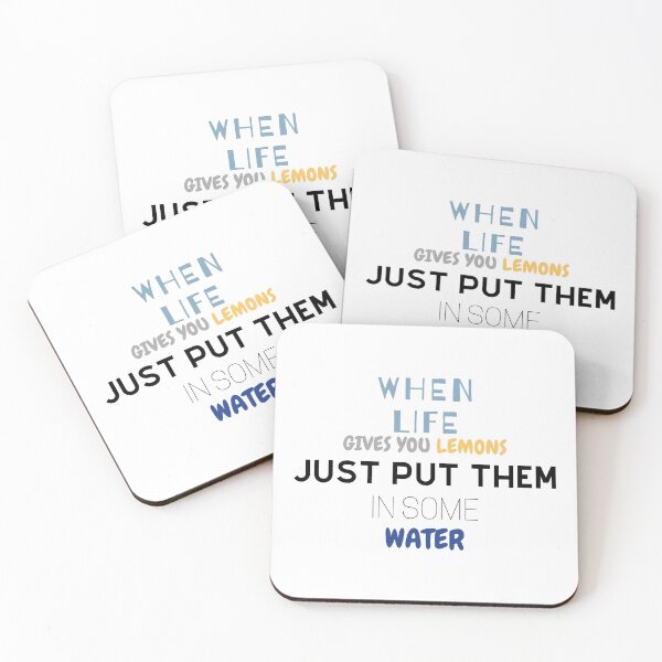 Item preview, when life gives you lemons, just put them in some water designed and sold by BrownGirlMantra.
