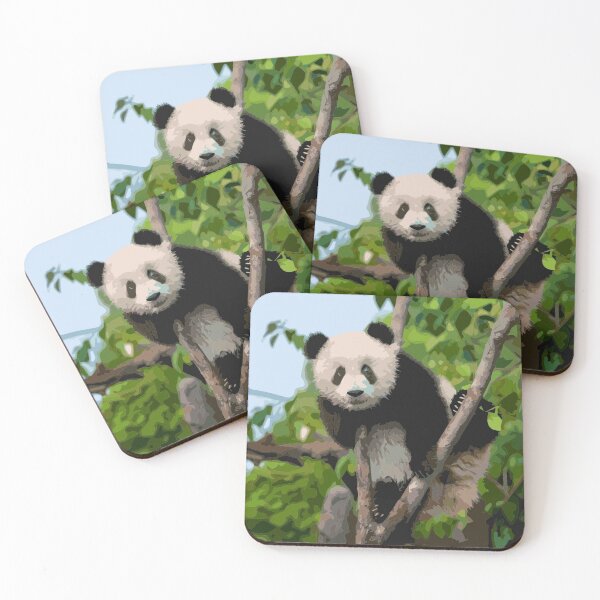 Item preview, A panda has shelter in its tree. designed and sold by Karine Dupras.