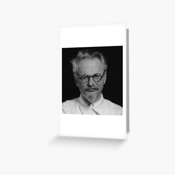 Lev Davidovich Bronstein, better known as Leon Trotsky, Revolutionary Greeting Card