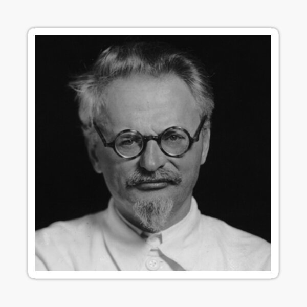 Lev Davidovich Bronstein, better known as Leon Trotsky, Revolutionary Sticker
