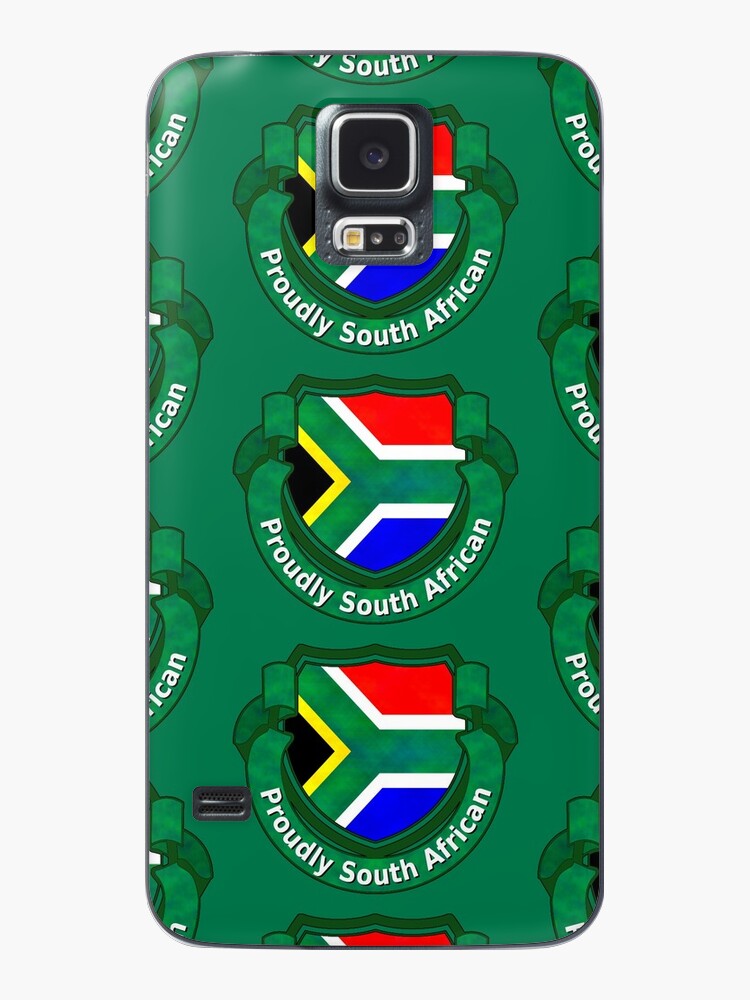 Proudly South African Flag Badge Samsung Galaxy Phone Case For Sale By Solidearthart Redbubble