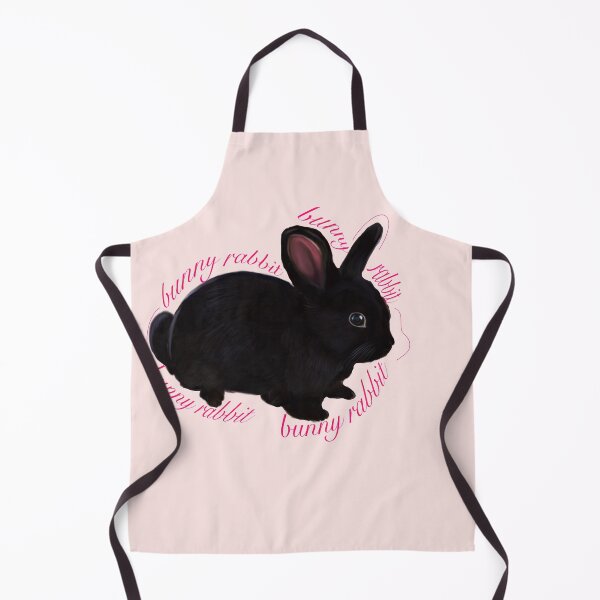 Item preview, bunny rabbit - cute ebony dwarf mini lop bunny rabbit with text designed and sold by Artonmytee.