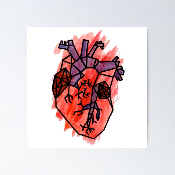 Canvas Poster Modern Art Love Heart 3d Wall Art Metal - Temu
