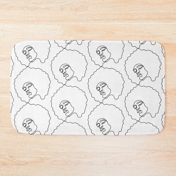 Item preview, Black woman afro one line art designed and sold by felinefeelings.