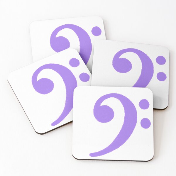 Item preview, Bass Clef Purple designed and sold by freshngroovy.