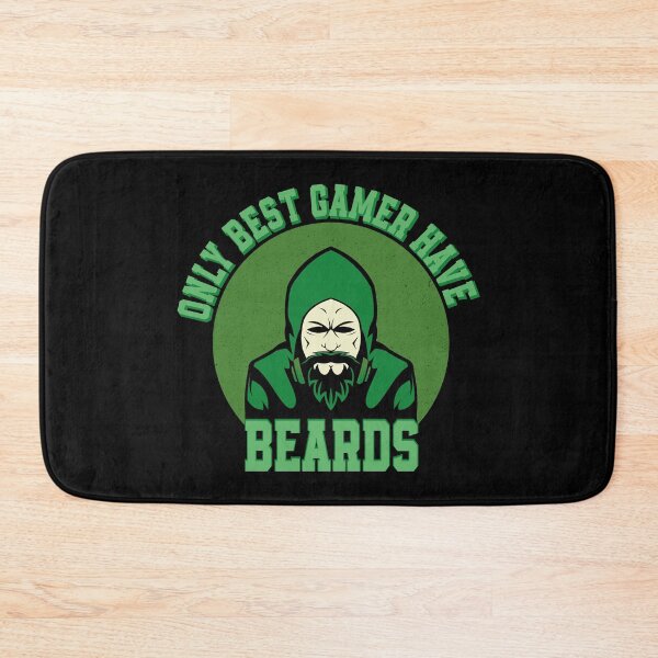 Item preview, Only best gamer have beards designed and sold by YAHIA-14.