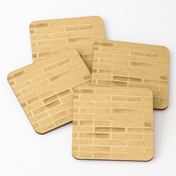 Item preview, brick wall golden pattern designed and sold by SulkaCreative.