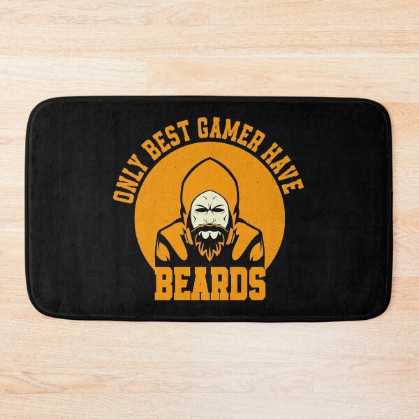Item preview, Only best gamer have beards designed and sold by YAHIA-14.