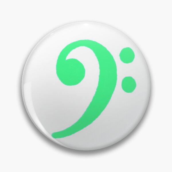 Item preview, Bass Clef Green designed and sold by freshngroovy.
