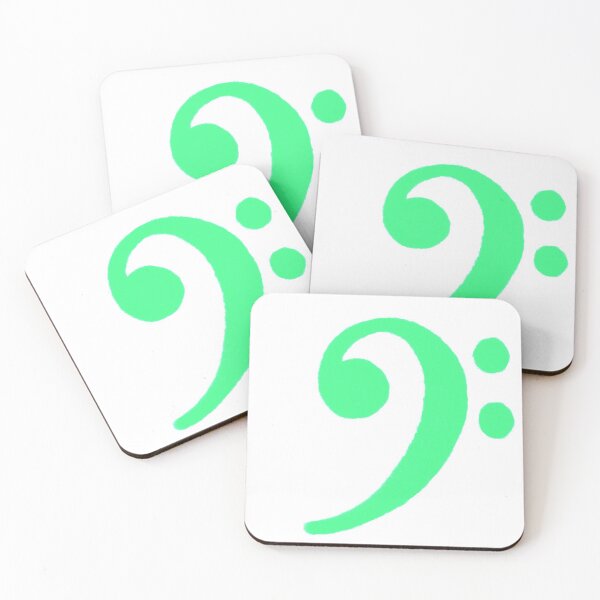 Item preview, Bass Clef Green designed and sold by freshngroovy.