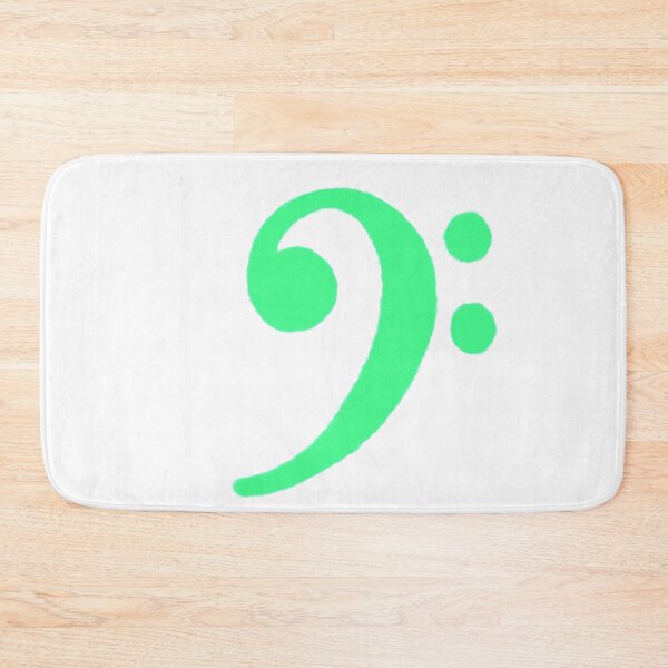 Item preview, Bass Clef Green designed and sold by freshngroovy.