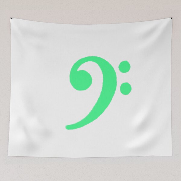 Item preview, Bass Clef Green designed and sold by freshngroovy.