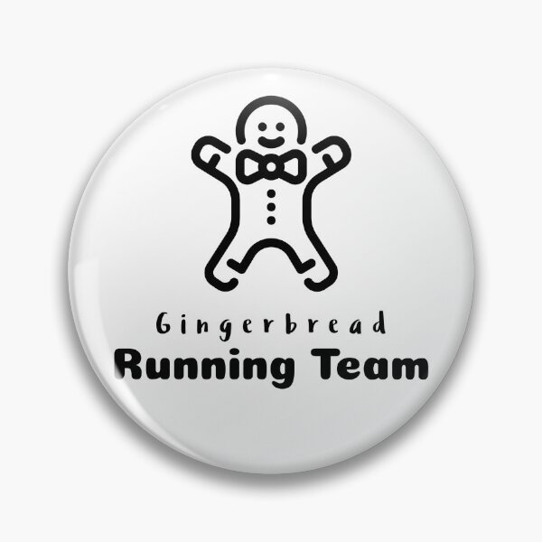 Item preview, Gingerbread Running Team Christmas Holiday Funny Humor Graphic designed and sold by DiscGolfTees.