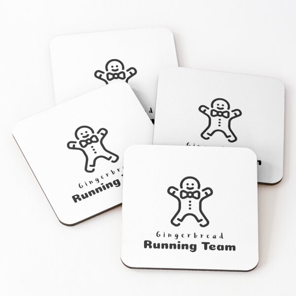Item preview, Gingerbread Running Team Christmas Holiday Funny Humor Graphic designed and sold by DiscGolfTees.
