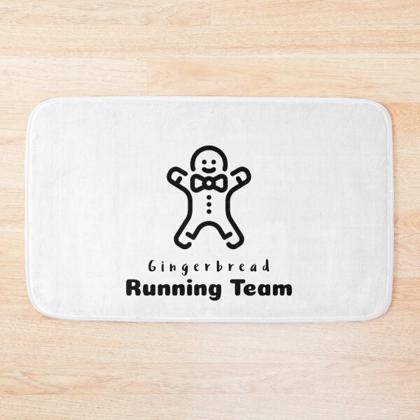 Item preview, Gingerbread Running Team Christmas Holiday Funny Humor Graphic designed and sold by DiscGolfTees.