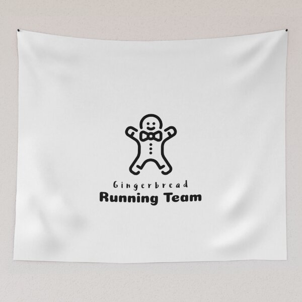 Item preview, Gingerbread Running Team Christmas Holiday Funny Humor Graphic designed and sold by DiscGolfTees.