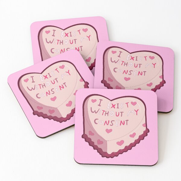 Item preview, I exist without my consent cake designed and sold by annoyingarts.