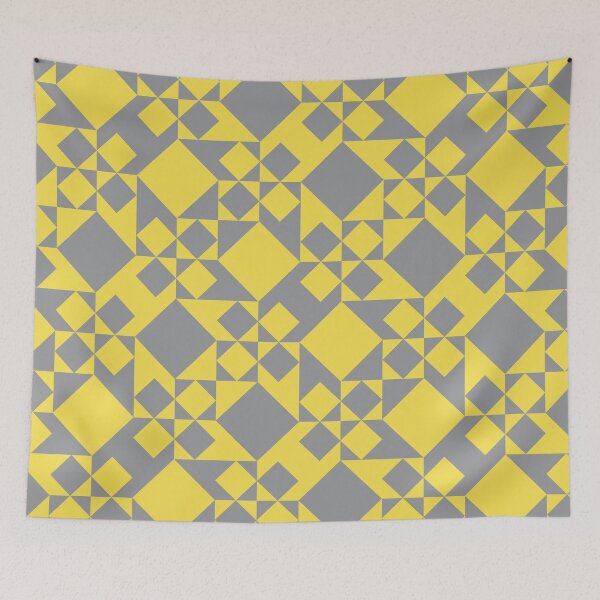 Item preview, Simple pattern with geometric elements in yellow and gray designed and sold by acidmit.