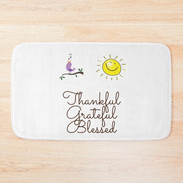 Item preview, Thankful, Grateful, Blessed Motivational Quote designed and sold by Lorify.