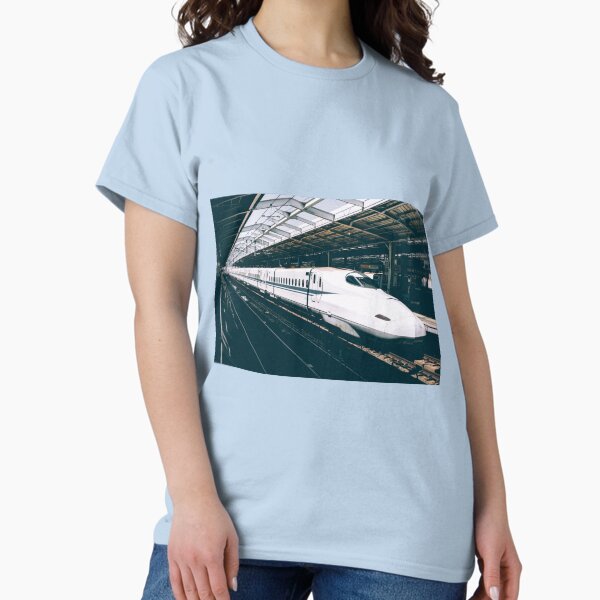 Vista previa del artículo con la obra «Shinkansen japonés, tren bala - N700A», diseñado y vendido por JonesyDave.