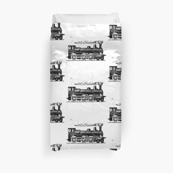 Vintage European Train Duvet Cover