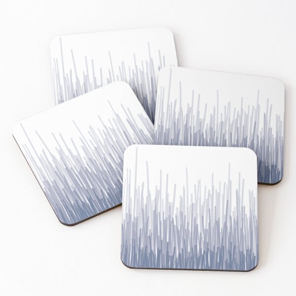 Item preview, Abstract Random Horizontal Lines in Blue and White Tones designed and sold by hobrath.