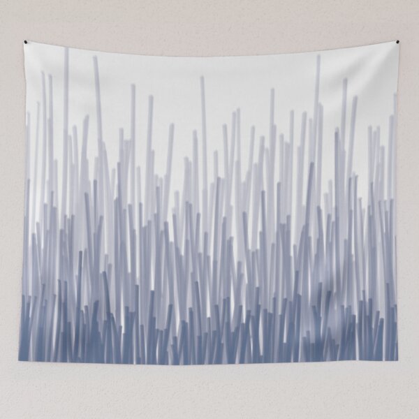 Item preview, Abstract Random Horizontal Lines in Blue and White Tones designed and sold by hobrath.