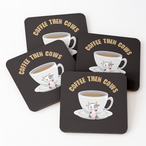 Item preview, Coffee Then Cows Vintage Retro Design designed and sold by Beluved.