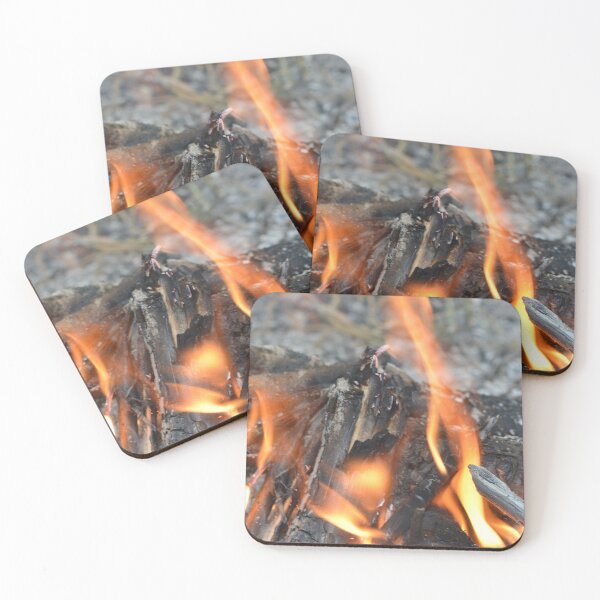 Item preview, Charred logs in the campfire designed and sold by wineandwords.