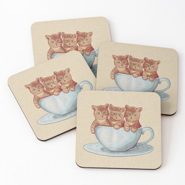 Aperçu de l'œuvre Tissu de décoration Panneau Gobelin Chat - beige créée et vendue par jwebmarket.
