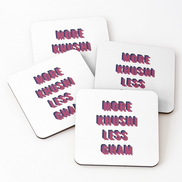 Item preview, MORE KHUSHI LESS GHAM designed and sold by BrownGirlMantra.