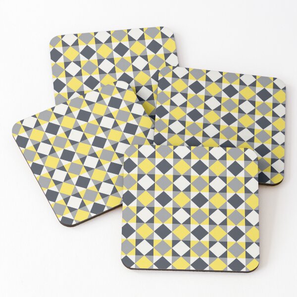 Item preview, Minimal ornament with geometric elements in yellow and gray color palette variation designed and sold by acidmit.