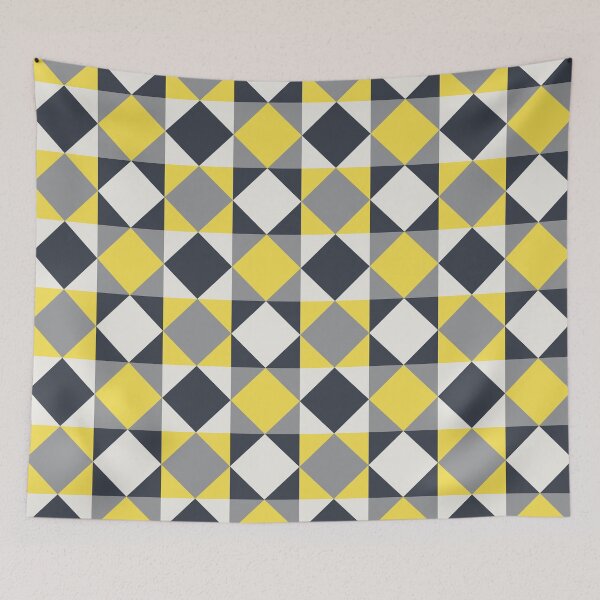 Item preview, Minimal ornament with geometric elements in yellow and gray color palette variation designed and sold by acidmit.