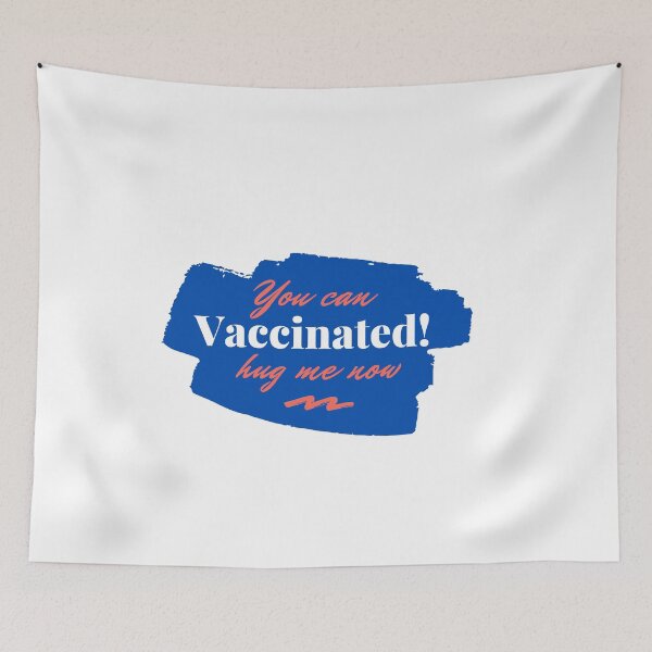 Item preview, Vaccinated, you can hug me now designed and sold by Boricson.