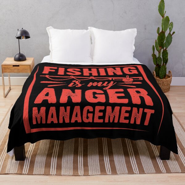 Item preview, FISHING is my ANGER Management designed and sold by Warrior Veteran Clothing.